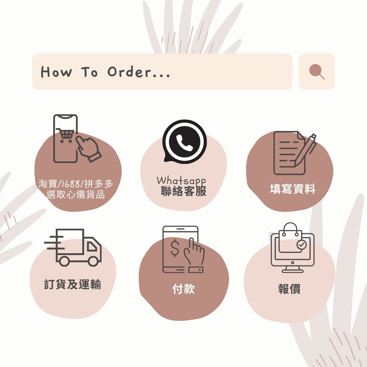 淘寶/1688/拼多多代購服務