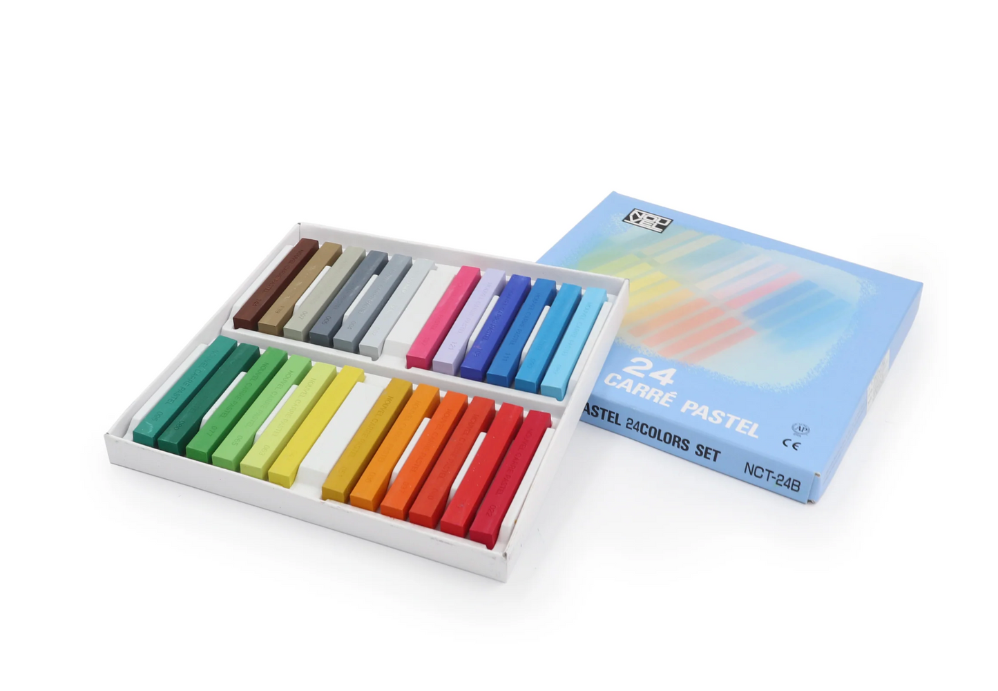 日本櫻花牌乾粉彩24色  (NCT-24A, NCT-24B) ｜和諧粉彩適用